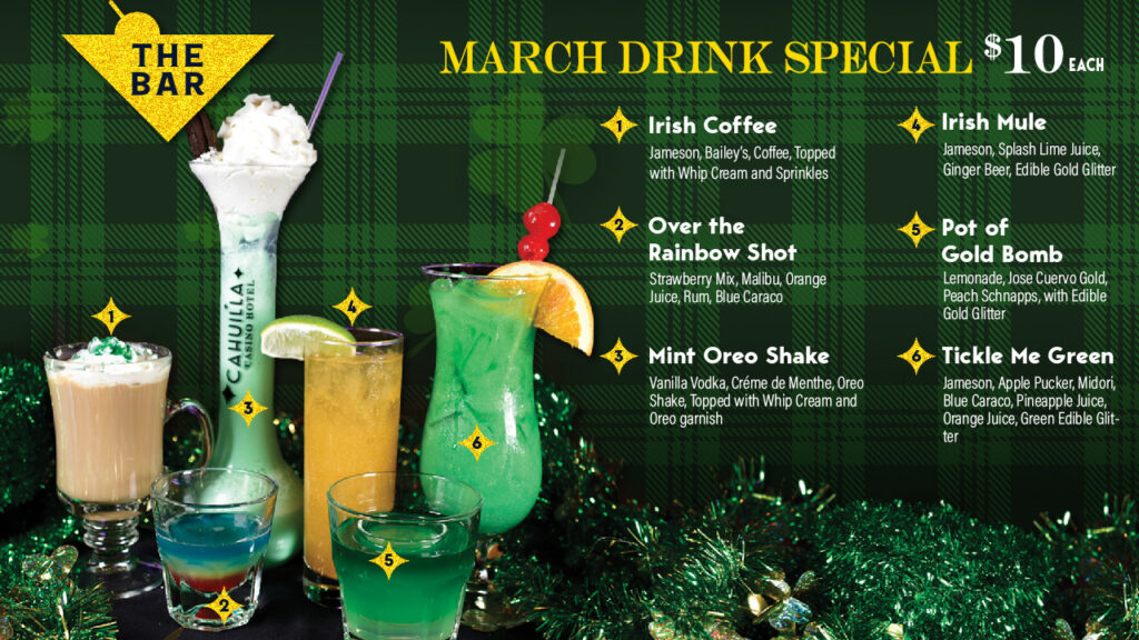 March Drink Specials